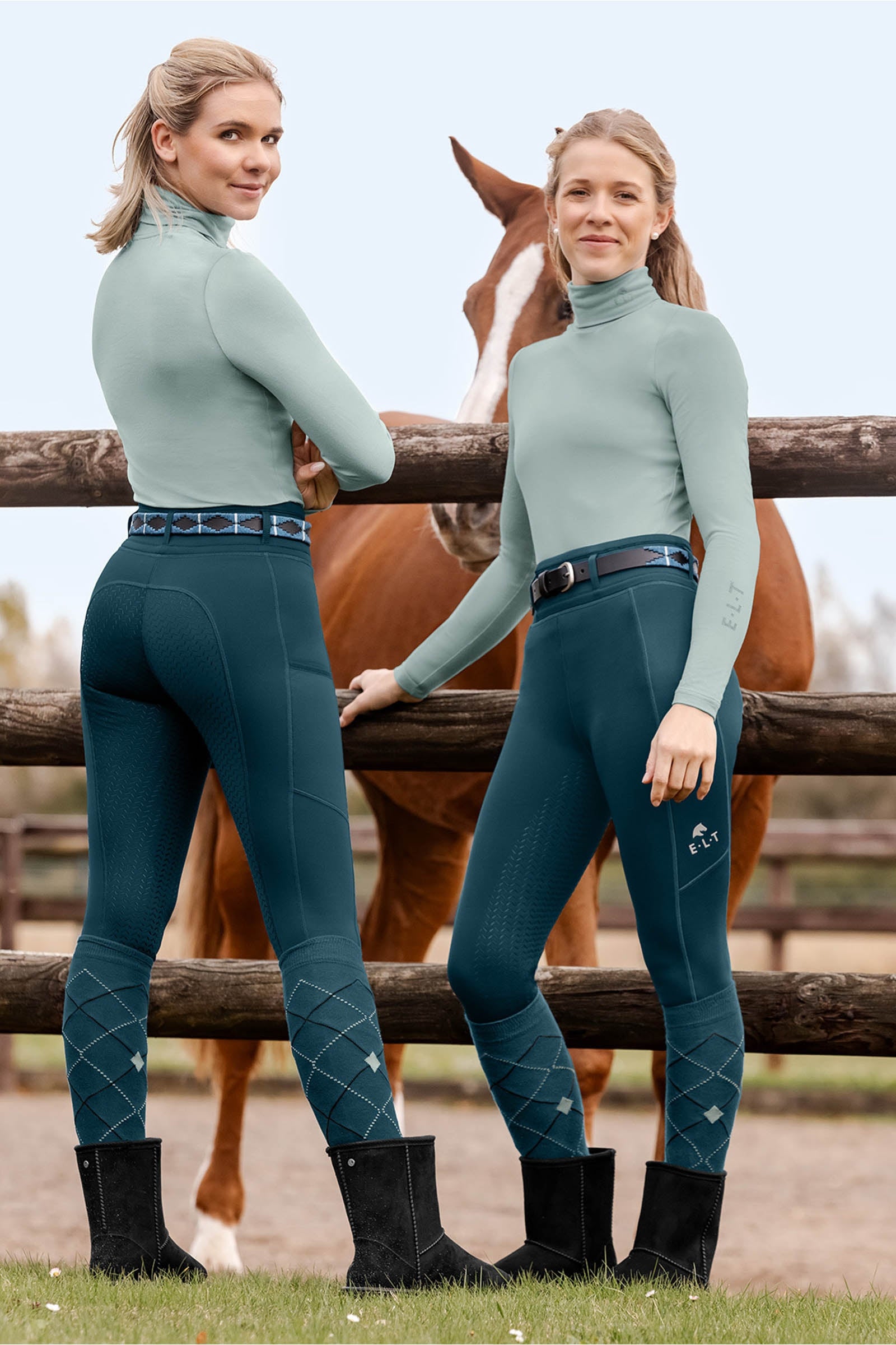 ELT Ella Kids' Full Grip Thermo Riding Tights Kids Apparel