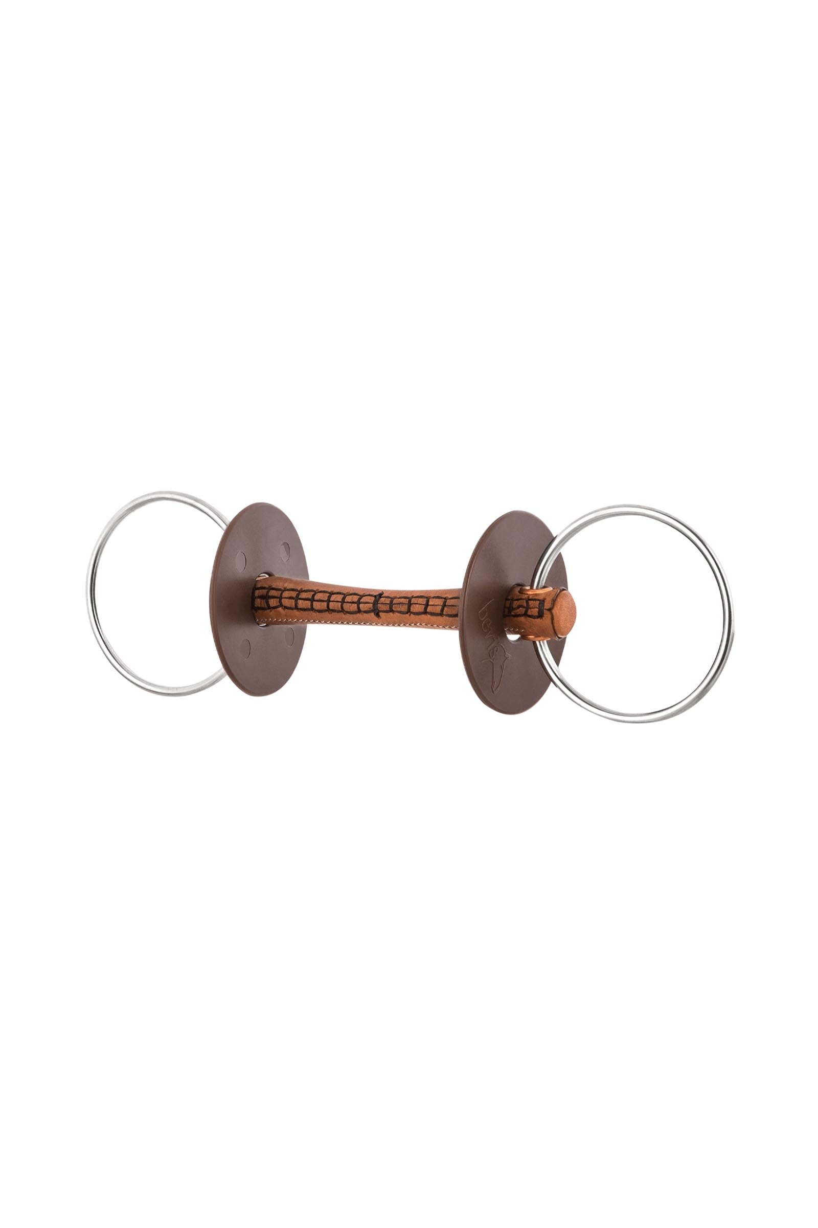 Beris Snaffle Bit, Leather Comfort-bar, Soft, ø7,5cm Horse Bits