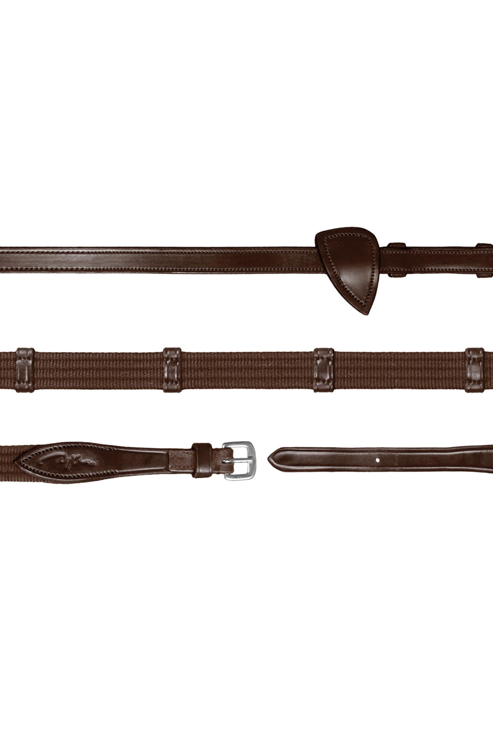 Dy'on New English Collection gurtové otěže 16 mm s 9 koženými zarážkami Bridles & Reins