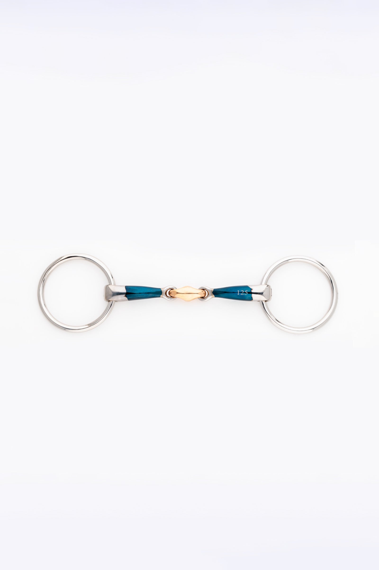 Kavalkade Ergonomické jednoduché udidlo s dvojitým kloubem, Lock Up, 14 mm Horse Bits