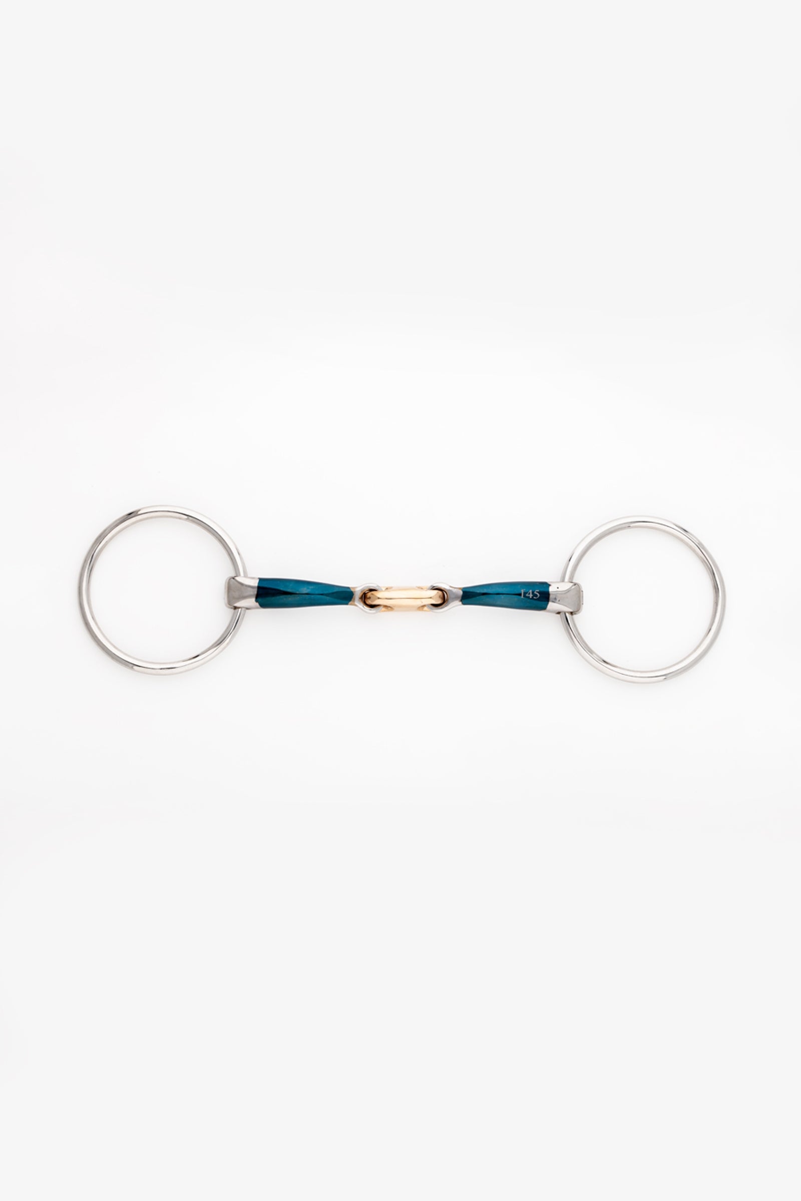 Kavalkade Ergonomické jednoduché udidlo s dvojitým kloubem, 14 mm Horse Bits