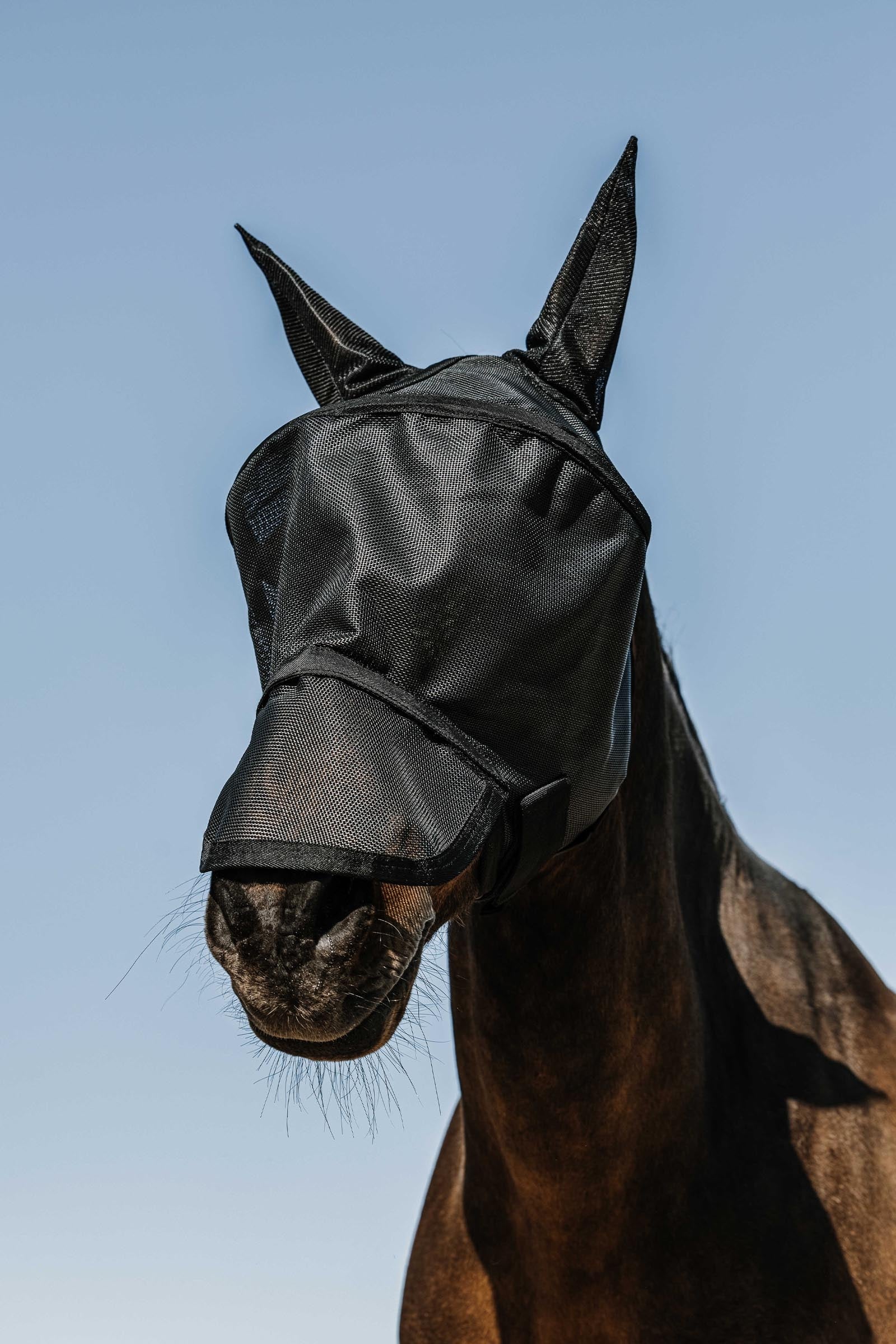 EQUITHÈME Protec maska proti hmyzu / UV maska Antifly Protection for Horses