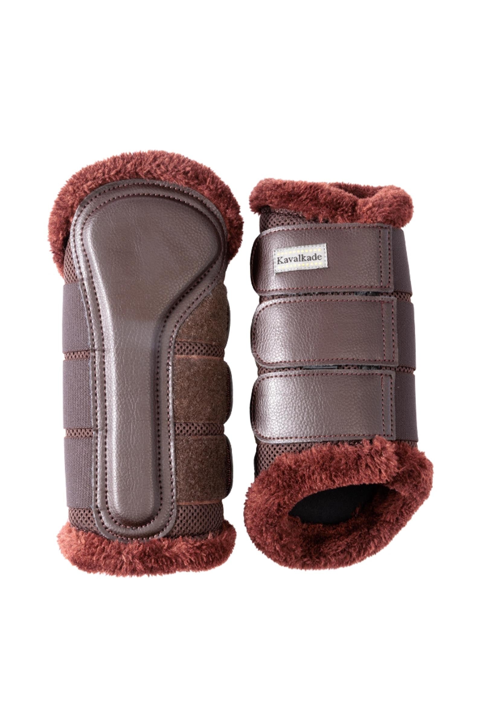 Kavalkade Anatomic Mesh kamaše s umělým beránkem Leg Protection & Hoof Protection for Horses