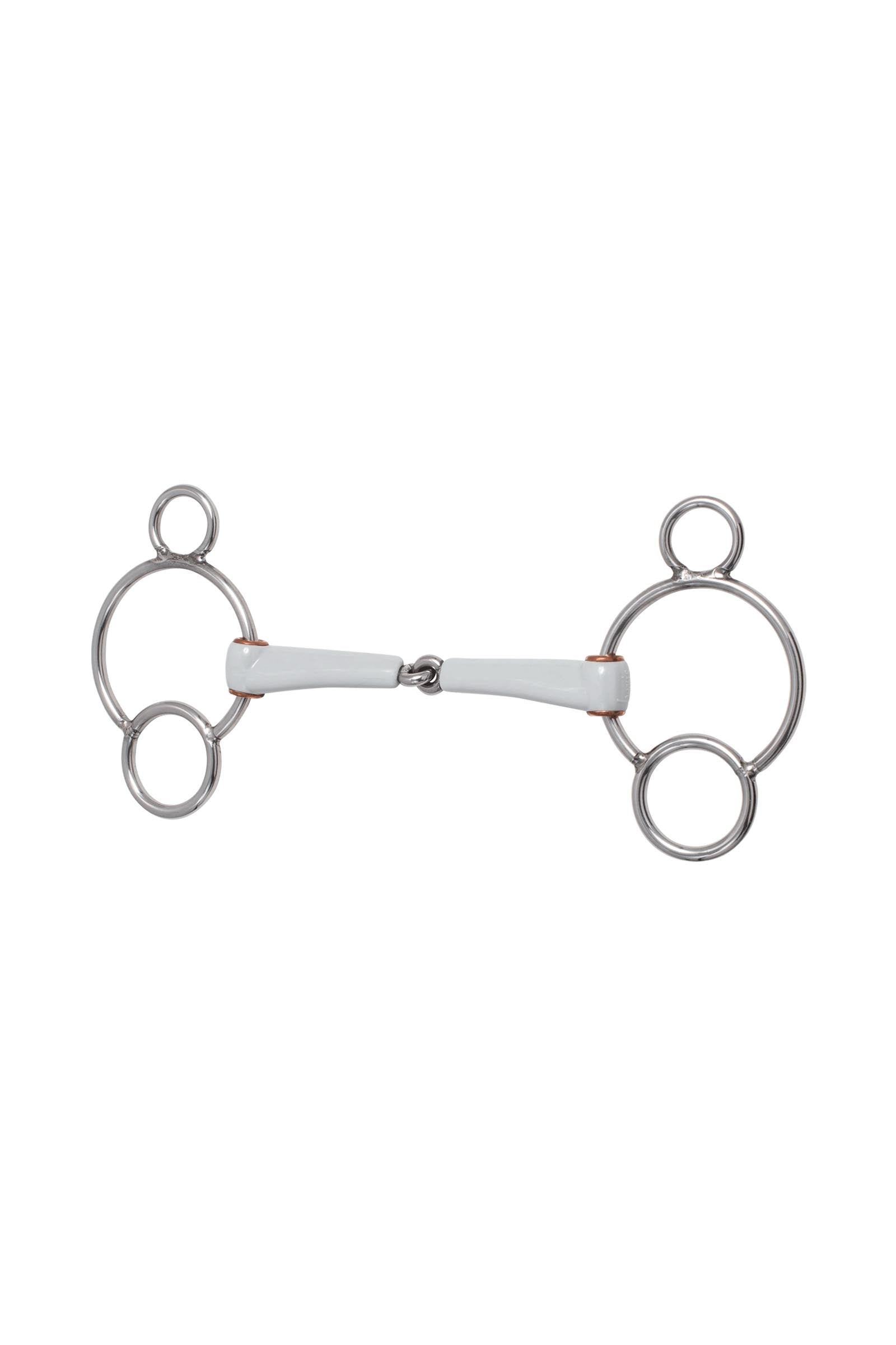 Beris 3kroužkové udidlo, jednou lomené, střední Horse Bits