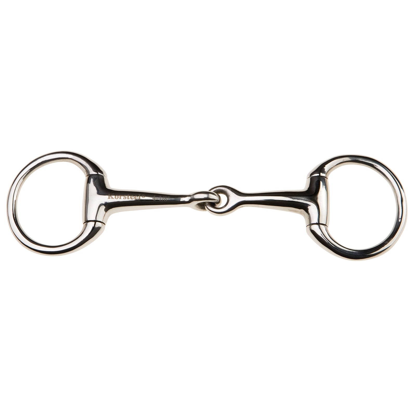 Korsteel Stainless Steel Jointed Eggbutt Bradoon Snaffle Bit Horse Bits