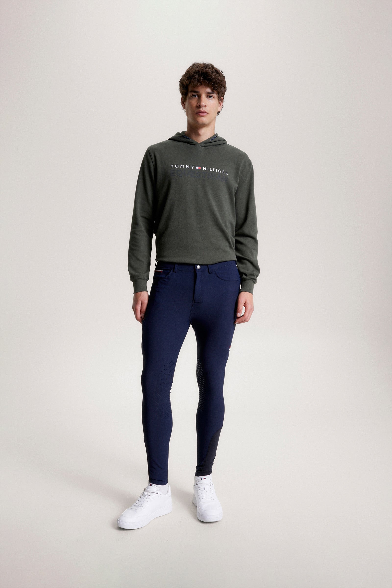 Tommy Hilfiger Equestrian London Logo Fleece Hoodie Mens Riding Clothing