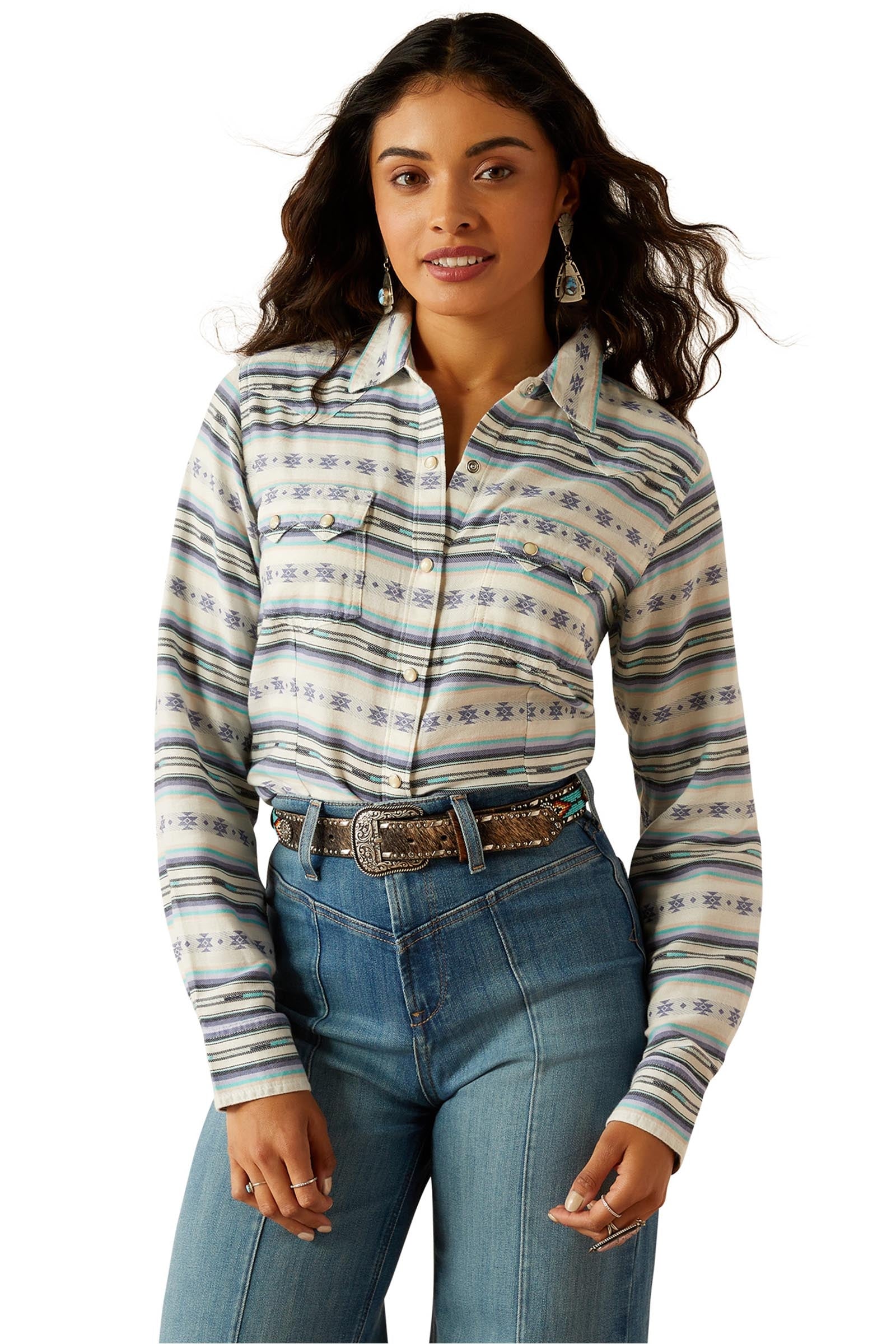Ariat Seaside Serape dámská košile s patentkami Women’s Riding Clothing
