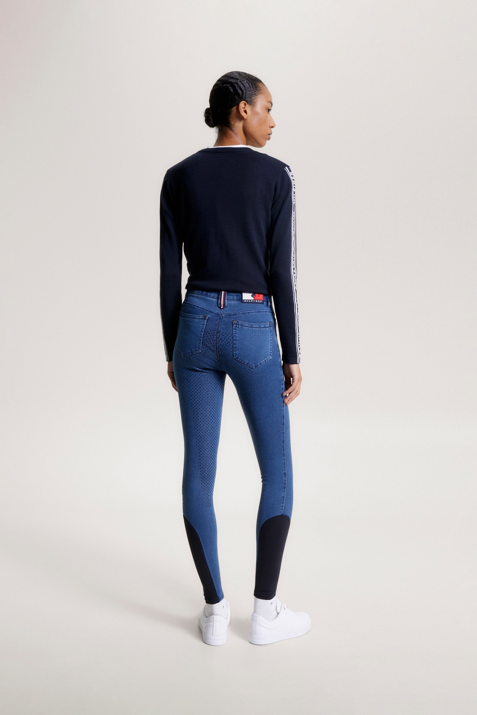 Tommy Hilfiger Equestrian Queens Džínové Kalhoty s Plným Gripem Womens Breeches