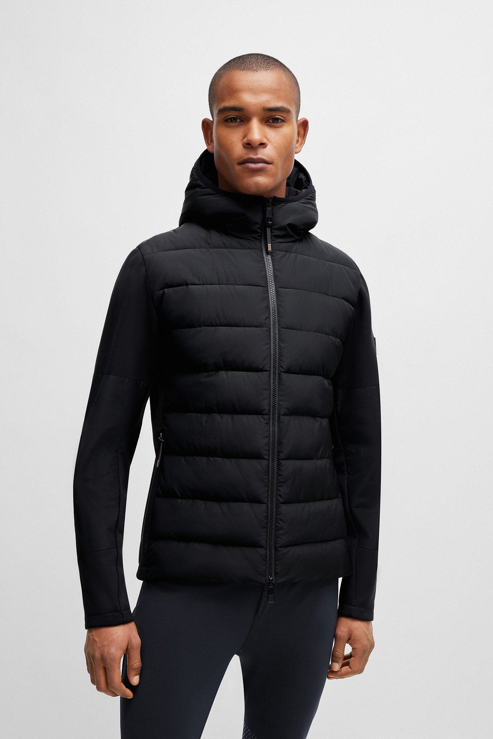 BOSS Equestrian Boss Jeff Hybrid Puffer Jacket Mens Riding Clothing