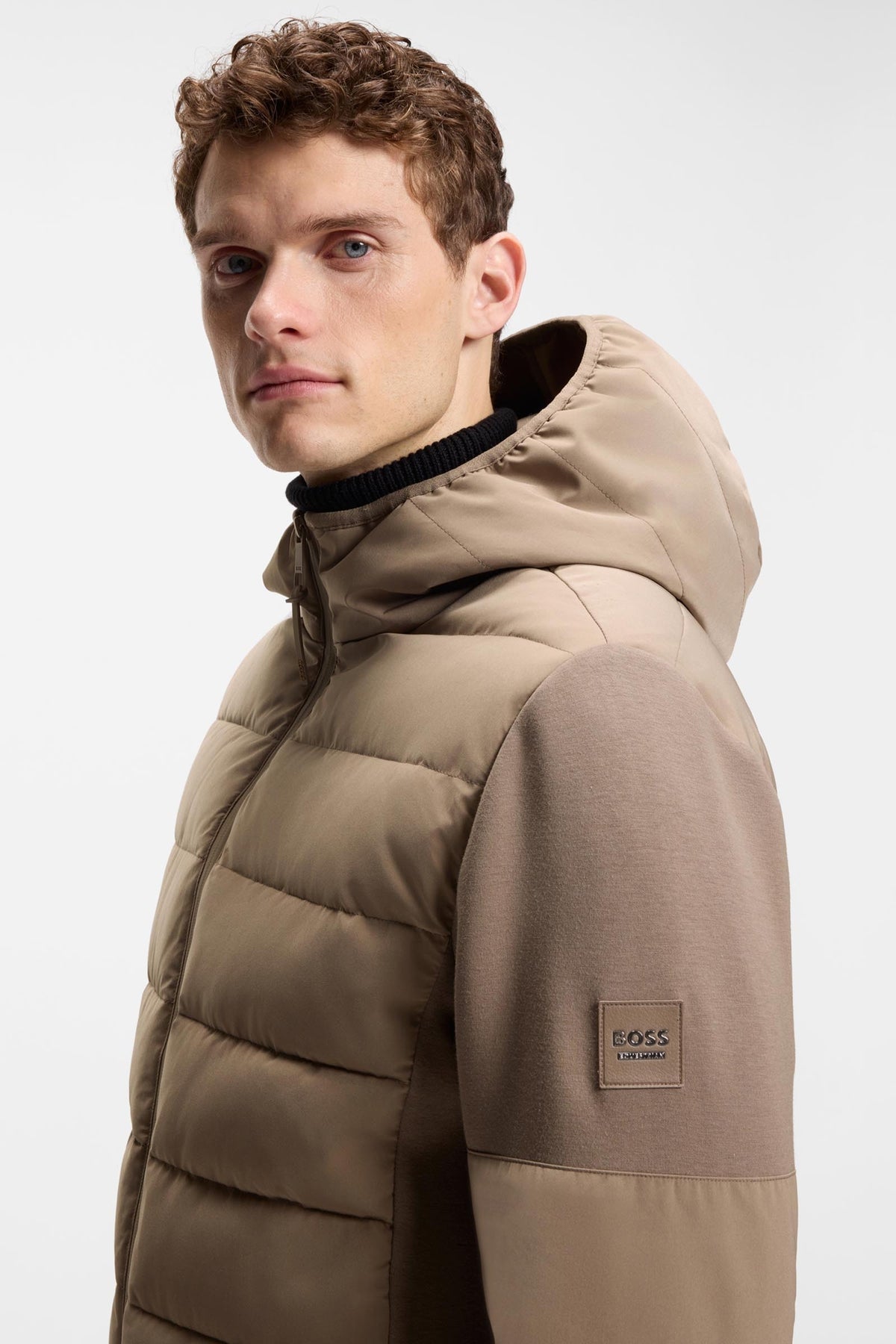 BOSS Equestrian Jeff Mens Hybrid Puffer Jacket Mens Riding Clothing
